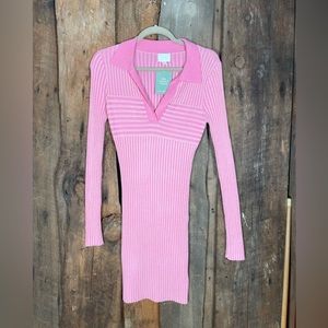 H&M Pink Ribbed Dress - NWT - Size Small